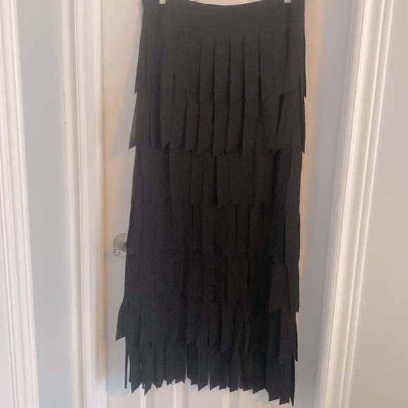 Vintage Cartise Fringed Skirt-14 - Picture 2 of 7